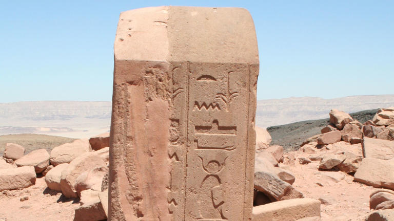 Researchers found faint inscriptions in a 3,800-year-old mine. One ...