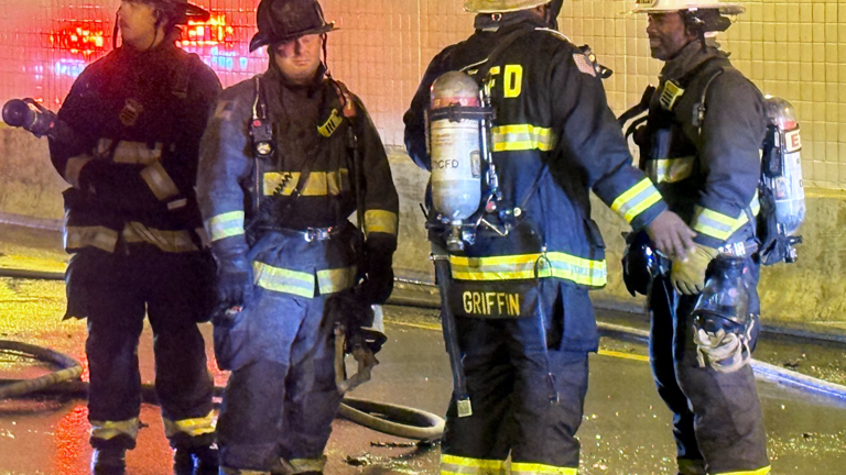 18-wheeler catches fire, shuts down 3rd Street Tunnel in Northwest DC