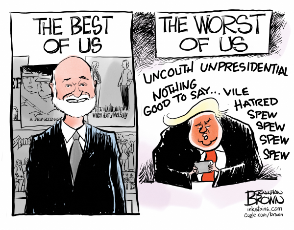 Editorial: Political cartoons from Jonathan Brown