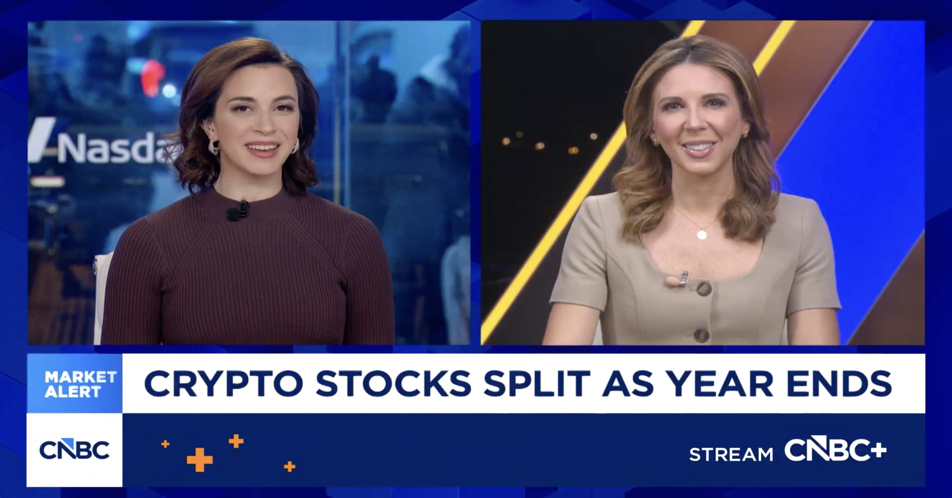Crypto stocks split as year ends | Watch