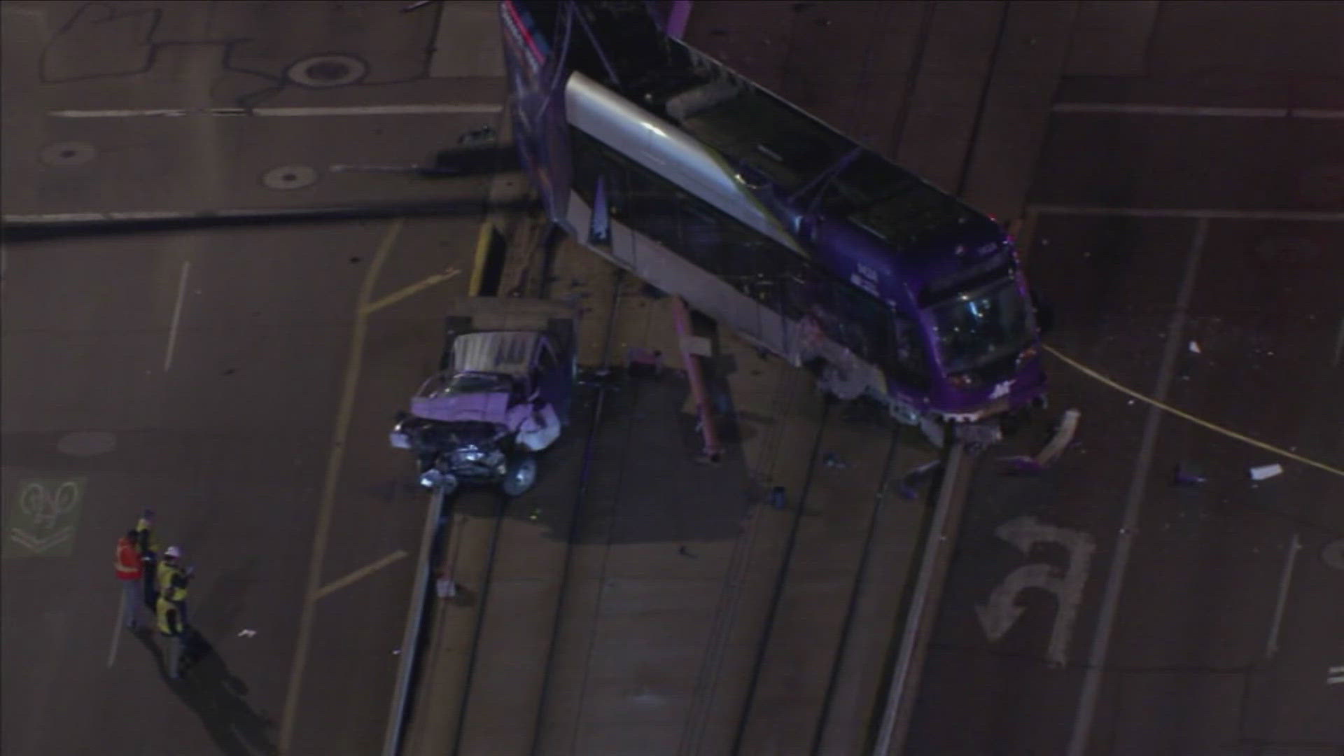 1 dead, 4 hospitalized after light rail crash in central Phoenix