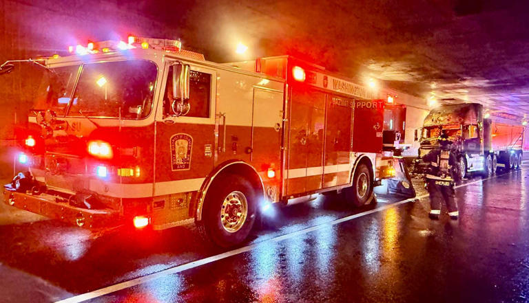 Fuel spill inside DC tunnel after tractor-trailer fire prompts hazmat ...