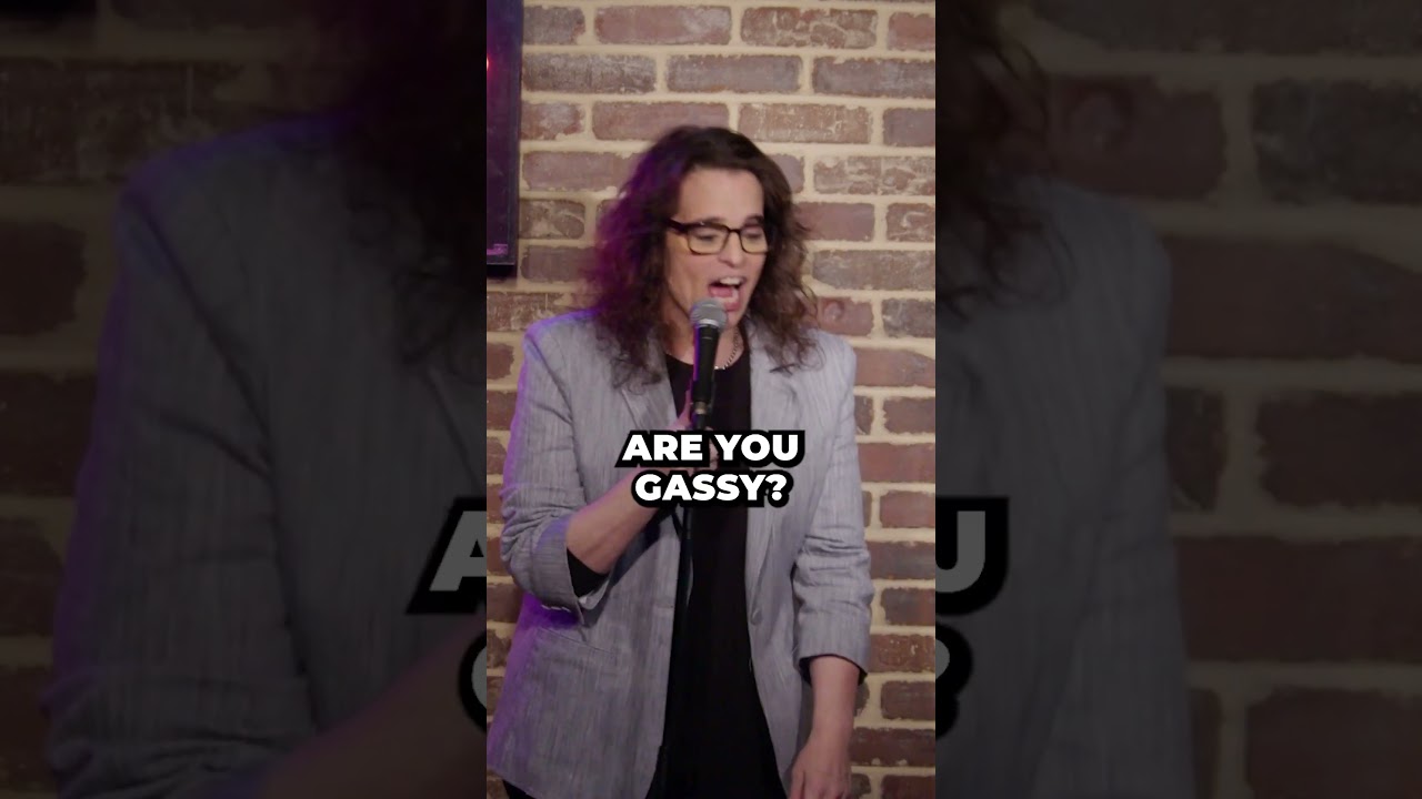 Comedian confronts an audience member acting unusually strange