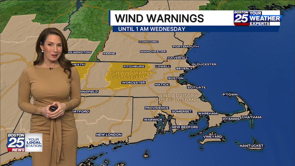 Boston 25 Tuesday morning weather