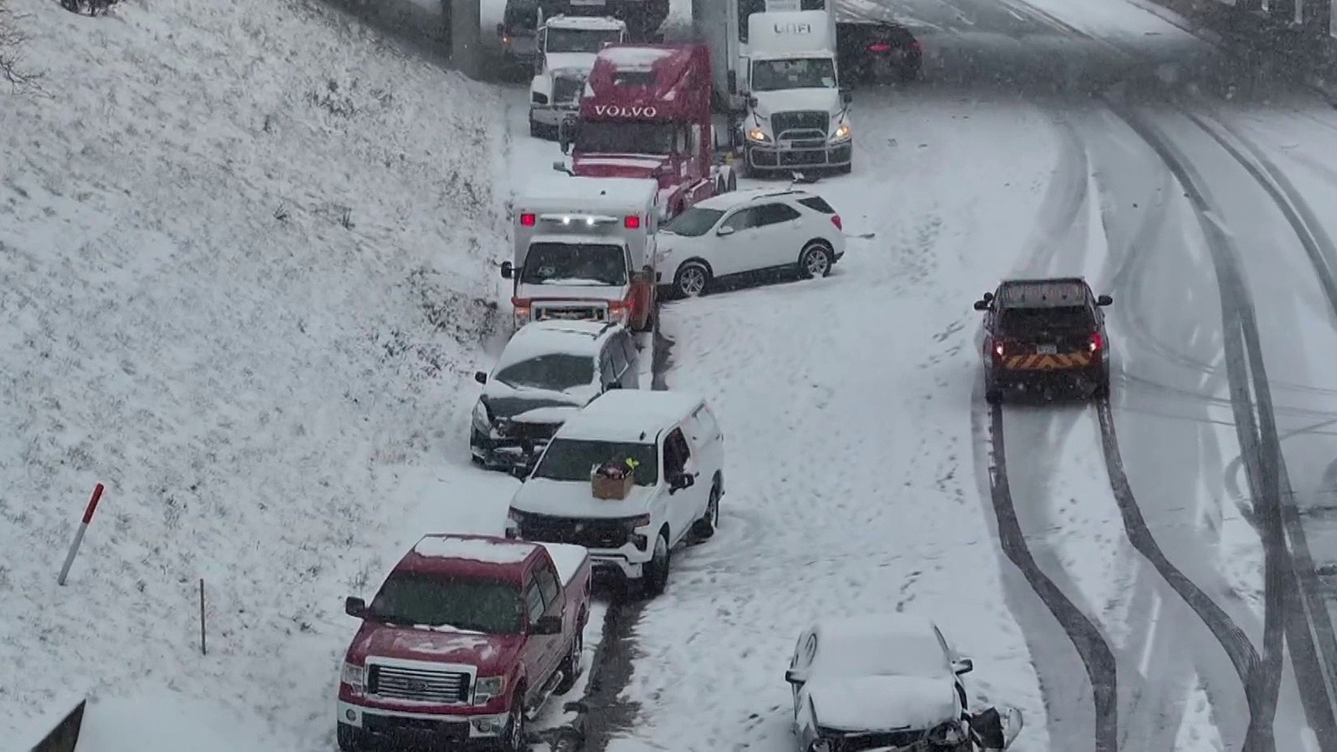 Millions across the US close out 2025 with brutal blast of winter