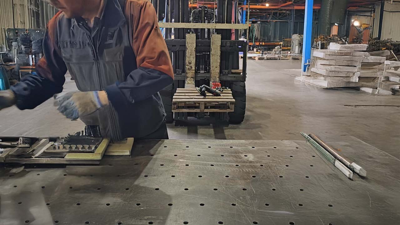 Building and testing heavy-duty line boring stands