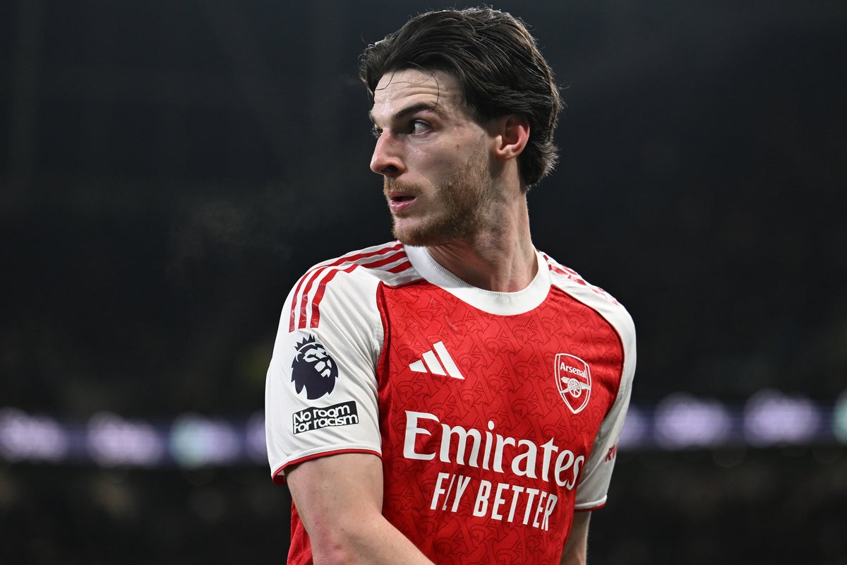 Rice adds to Arsenal injury crisis by missing Aston Villa clash