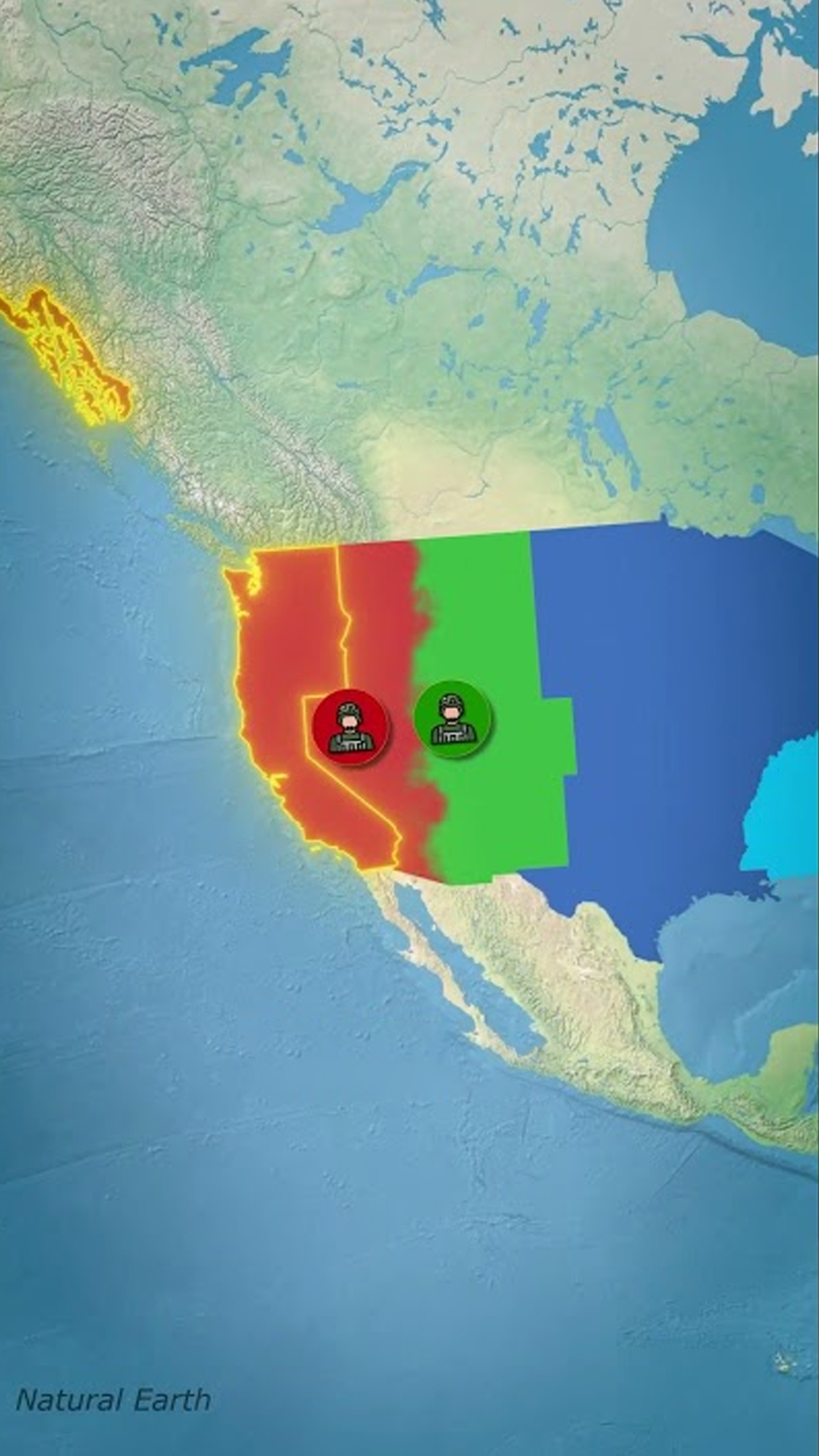 What if United States split into 5 countries?