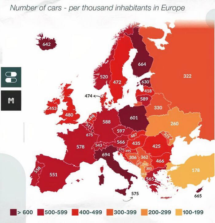 34 fun maps that provide interesting facts and statistical data