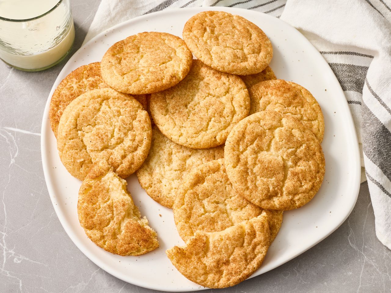 Mrs. Sigg's Snickerdoodles cookies on a platter