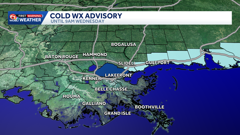 Very cold again Wednesday morning