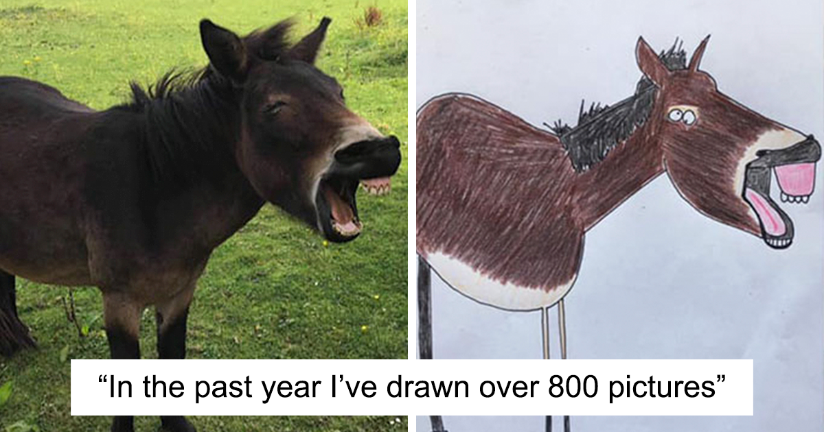 29 Animal Portraits Drawn So Badly, They Look Like Masterpieces