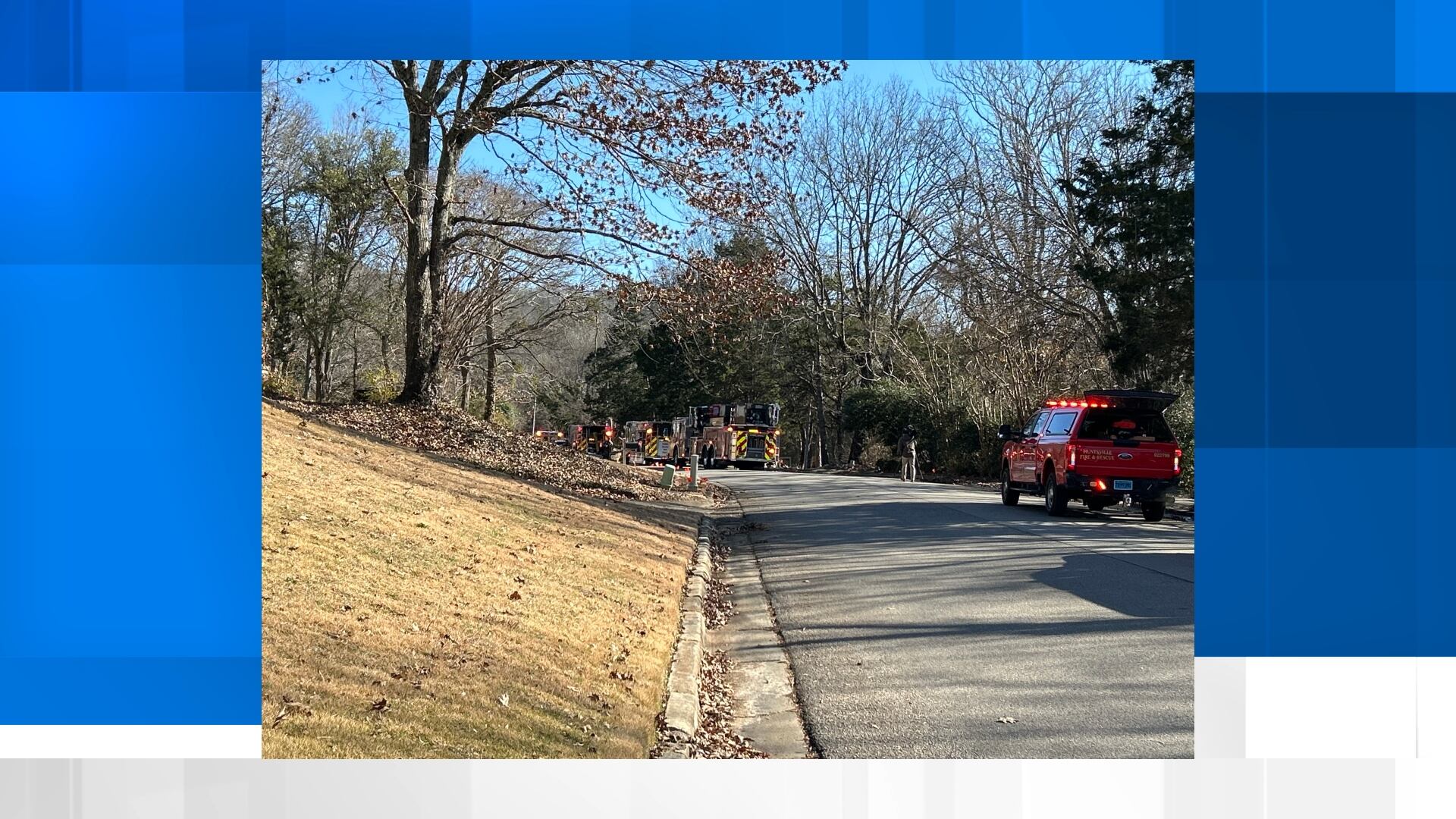Crews battle fire on Chandler Road in Huntsville