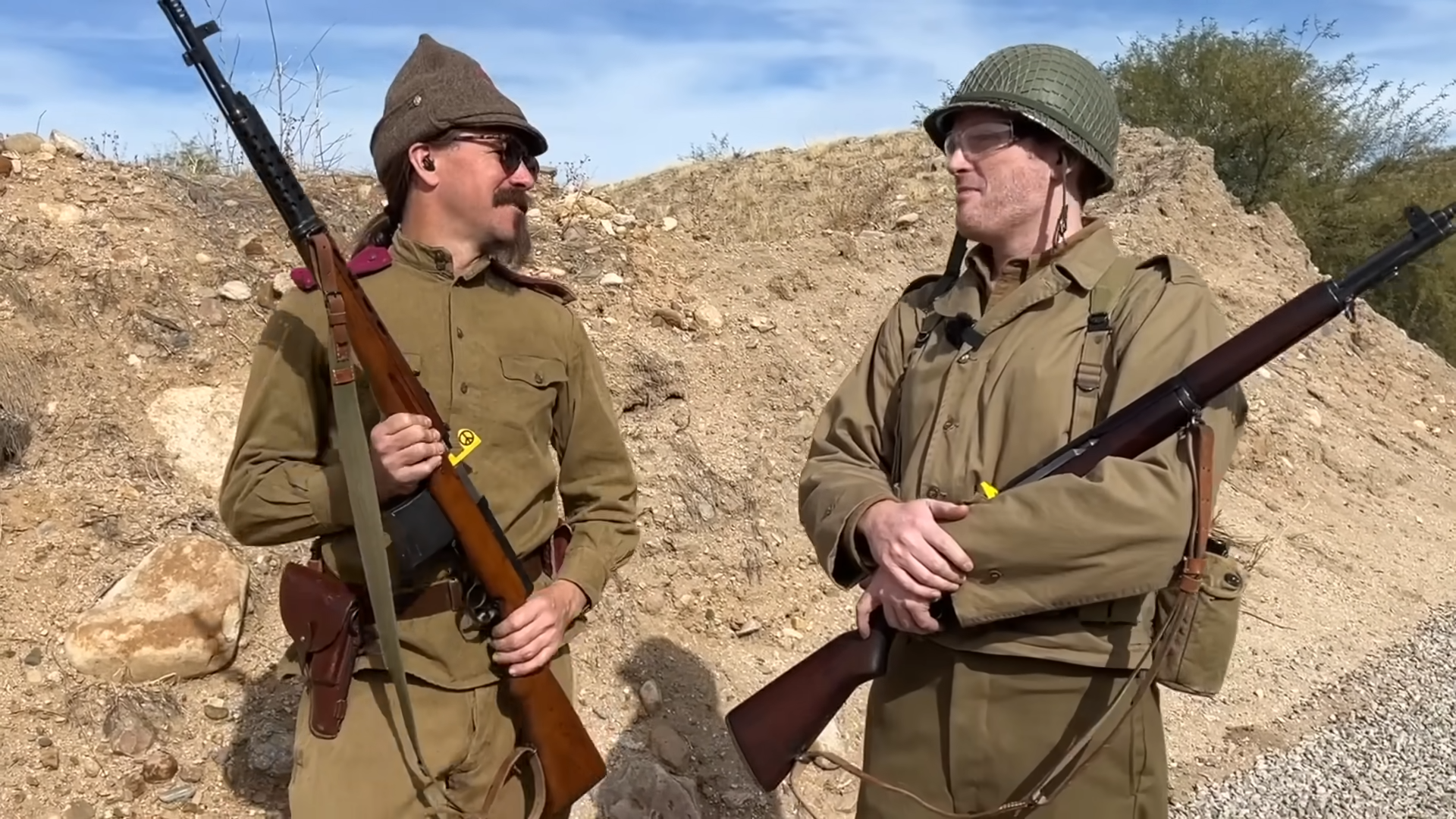 Two legendary rifles that met on the Elbe