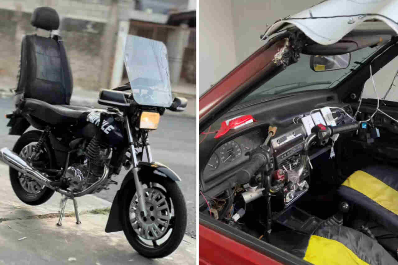 Influenciador brasileiro chama atenção ao mostrar híbridos entre Honda CG e Fiat Uno