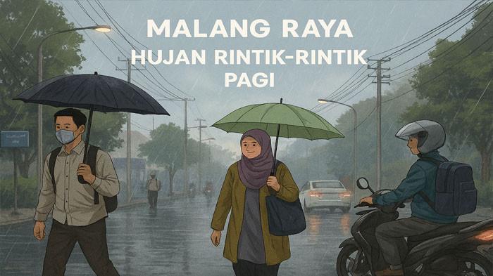 Prakiraan Cuaca Malang-Batu Jatim 3 Januari 2026: Kota Hujan Ringan, Kabupaten Petir