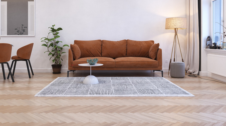 The best place to use trendy herringbone floors in your home