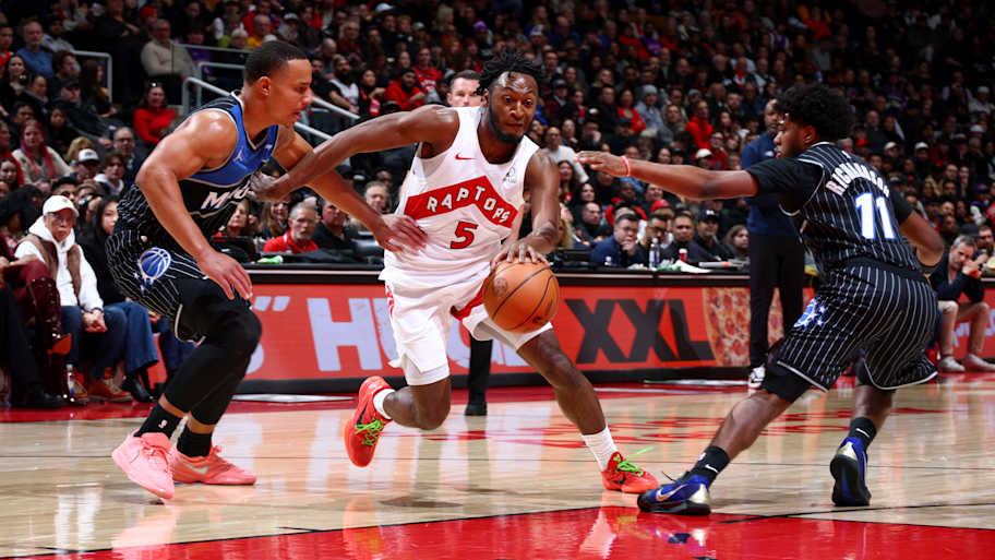 Immanuel Quickley taken off Raptors' floor after frustrating offensive ...