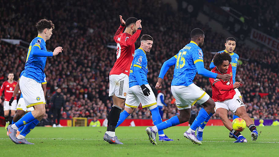 Joshua Zirkzee put Man Utd ahead. | Simon Stacpoole/Offside/Getty Images