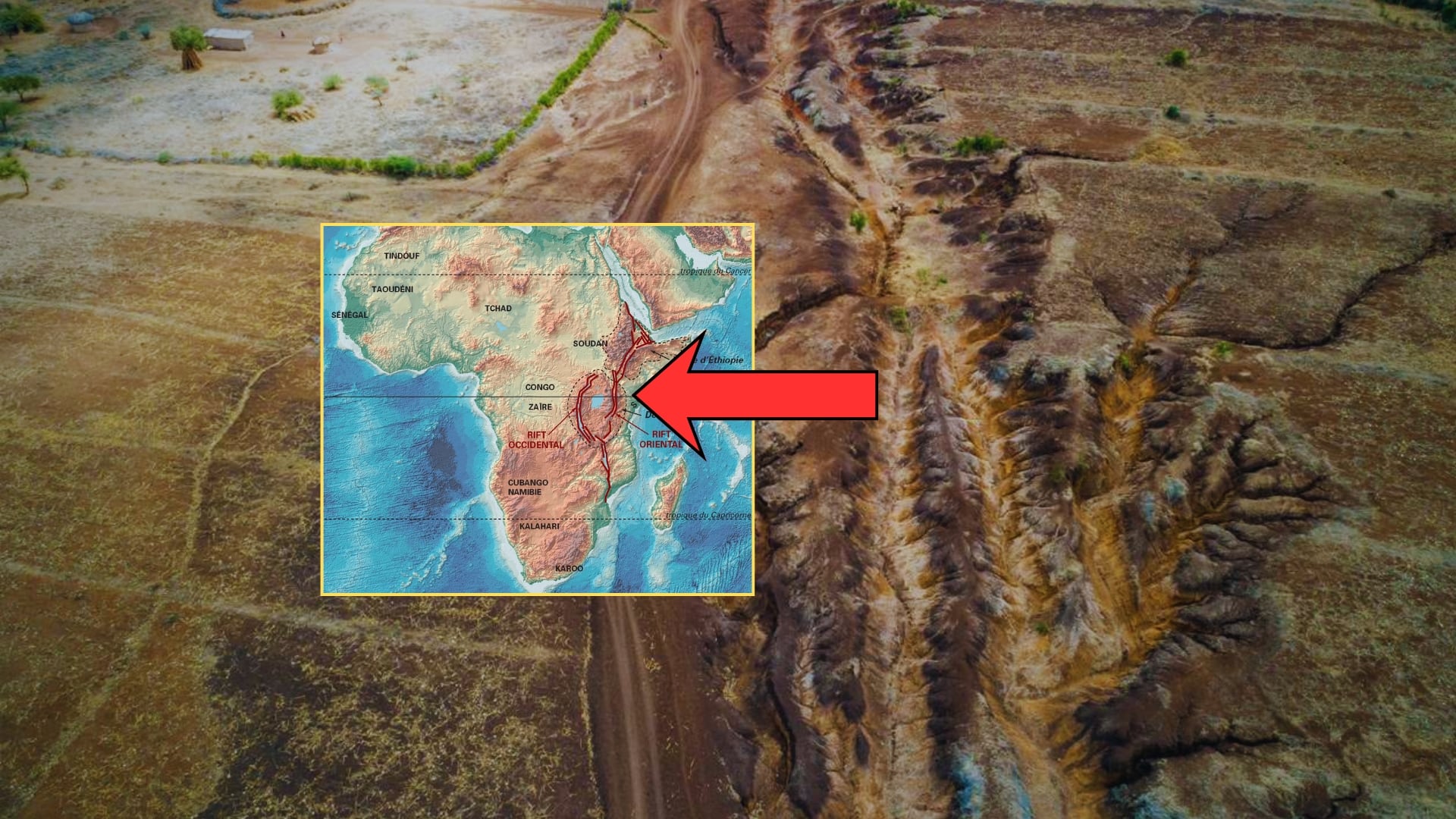 África se está partiendo en dos y la grieta está formando un nuevo océano  más rápido de lo que se esperaba, image size:1920x1080