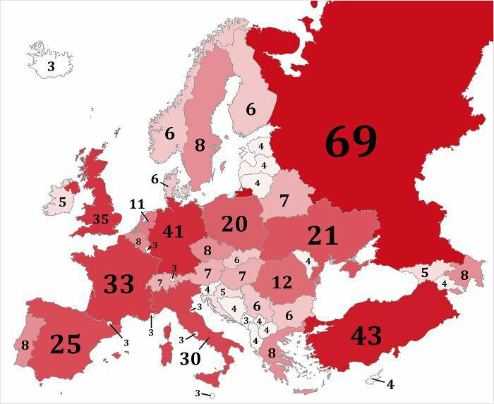 34 fun maps that provide interesting facts and statistical data