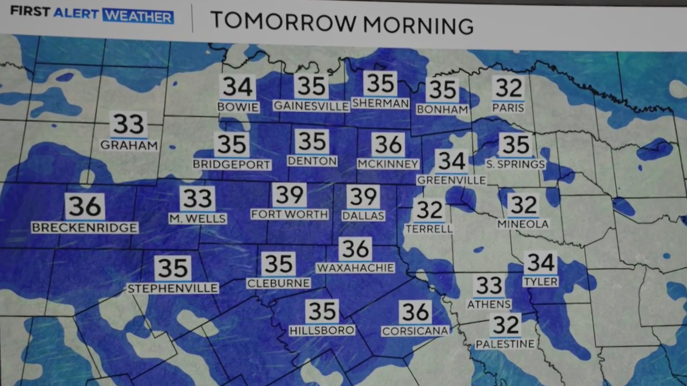 Above-normal temperatures return to North Texas on New Year's Eve