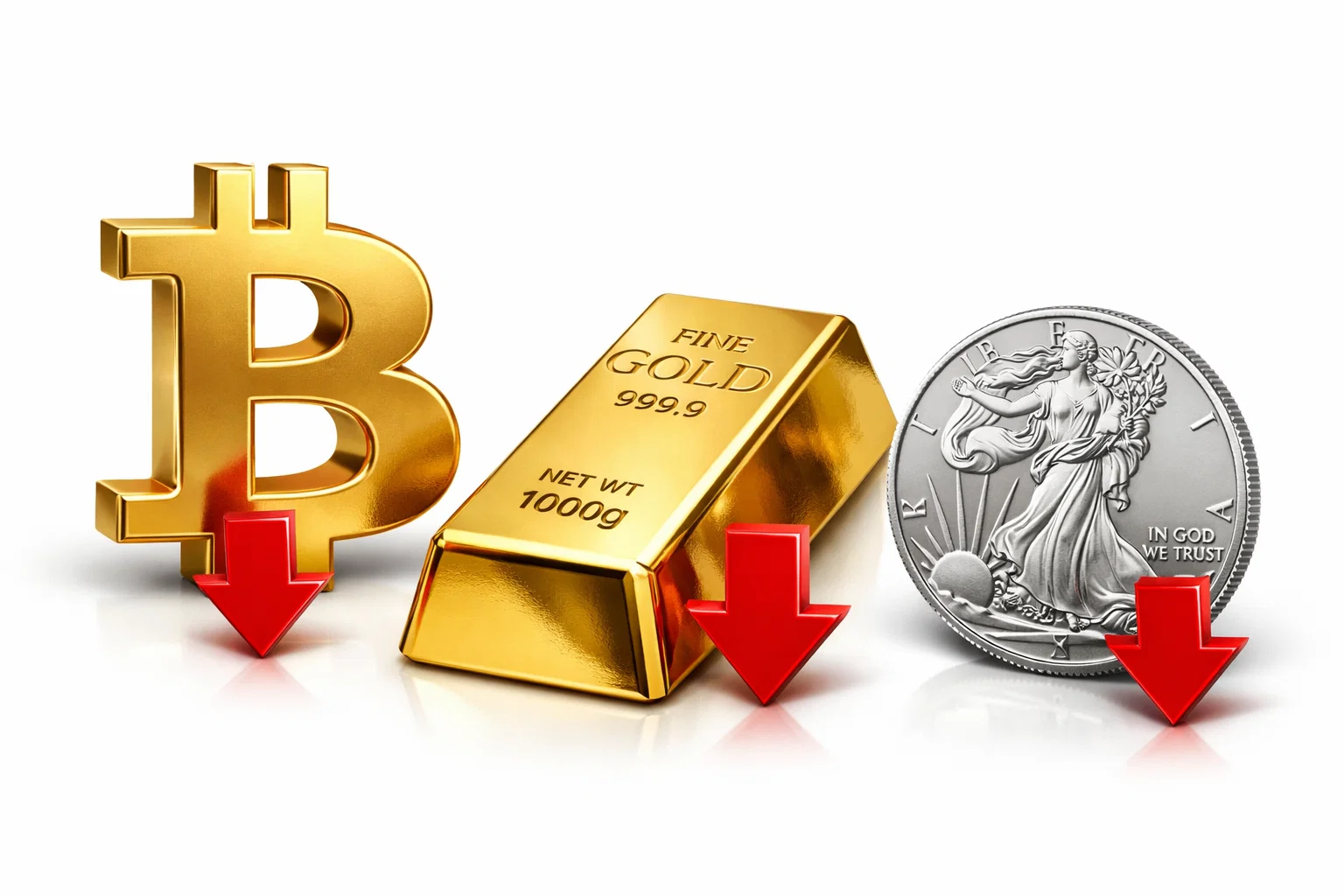 Just in: 24 hours ago, $100B vanished from crypto, metals took a hit