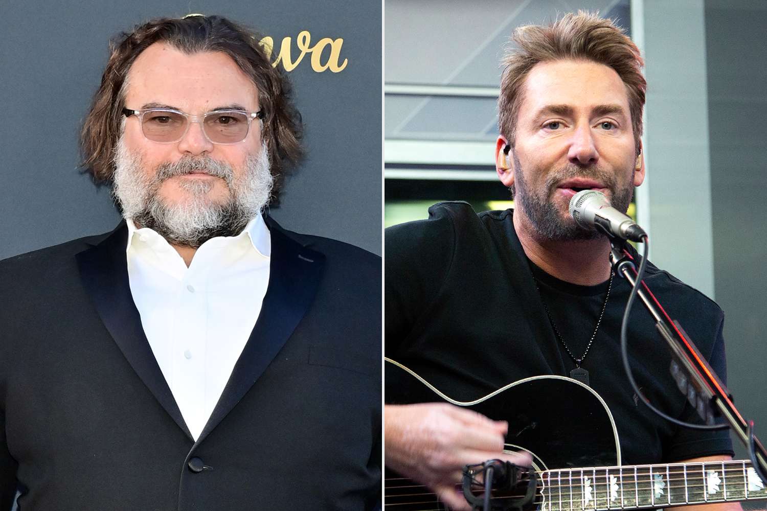 Jack Black interpreta «How You Remind Me» de Nickelback durante la entrevista de prensa de «Anaconda»