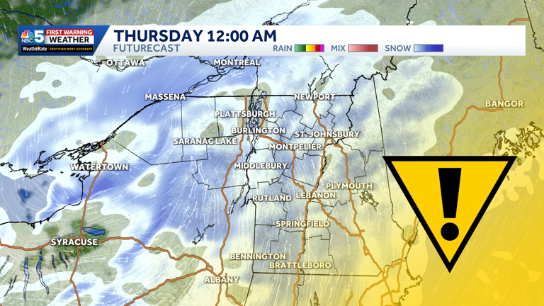 2026 begins with widespread snow, tough travel in Vermont & New York ...