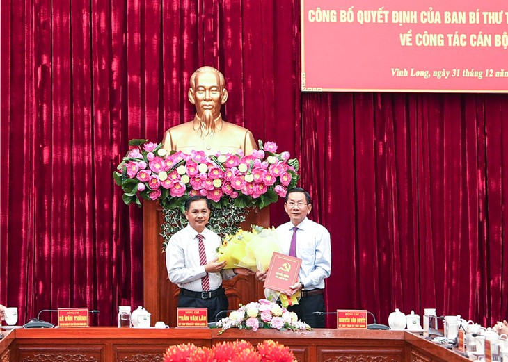 Chủ nhiệm Ủy ban Kiểm tra Tỉnh ủy Tây Ninh làm Chủ nhiệm Ủy ban Kiểm tra Tỉnh ủy Vĩnh Long