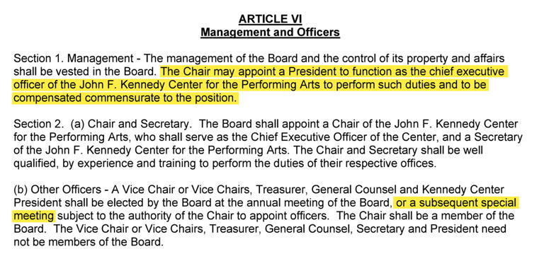 Kennedy Center changed board rules months before vote to add Trump’s name