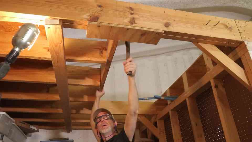 This tight space loft staircase install got wild fast