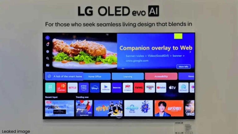 LG G6 and W6 wallpaper TV with brighter OLED tech leak ahead of CES 2026