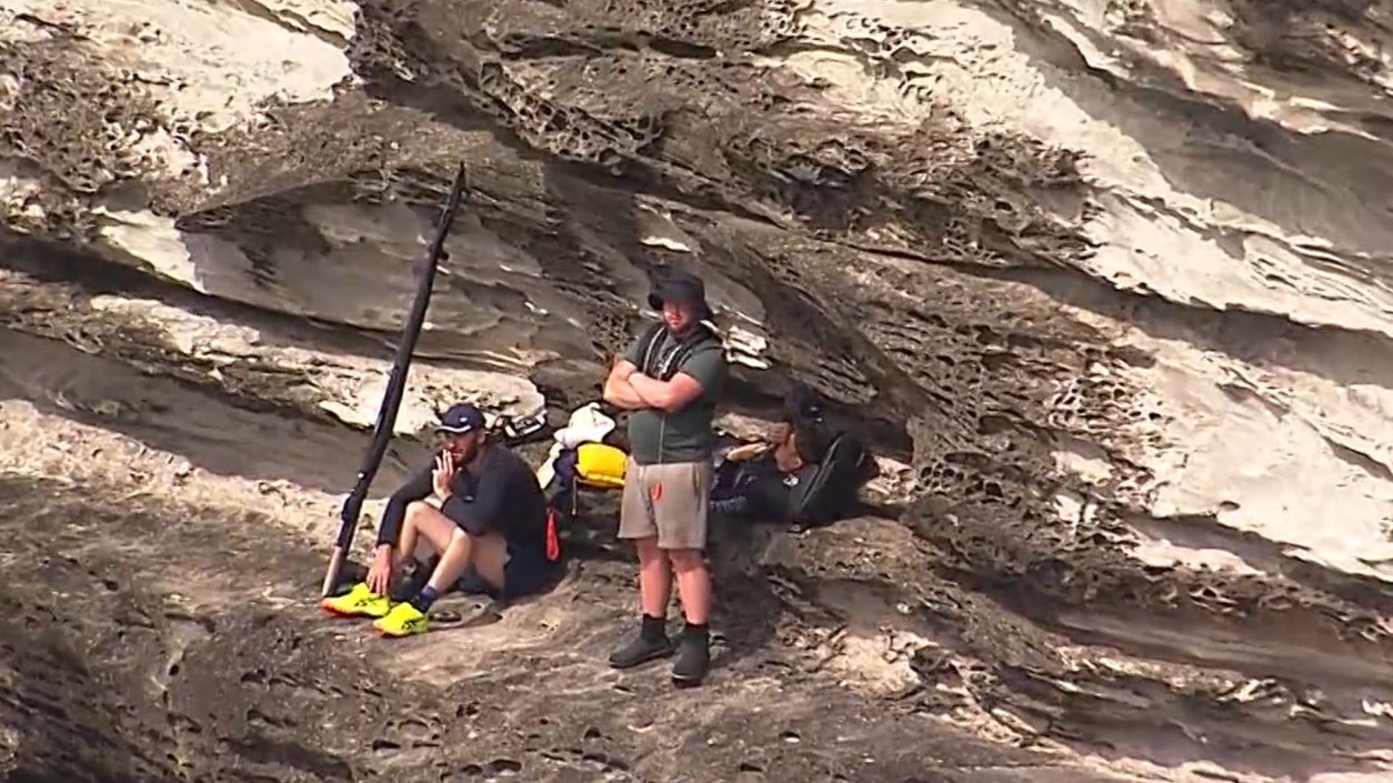 Paramedics rescue spear fisherman from side of cliff in Sydney