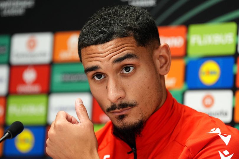 Crystal Palace's Maxence Lacroix during a press conference at the Crystal Palace Training Ground, Beckenham. Picture date: Wednesday November 5, 2025.