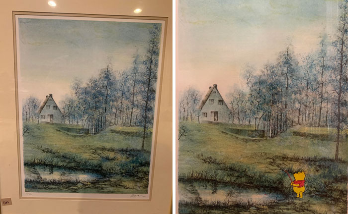 71 Of The Best ‘Repaintings’ Done By People On Old Thrifted Artworks (New Pics)