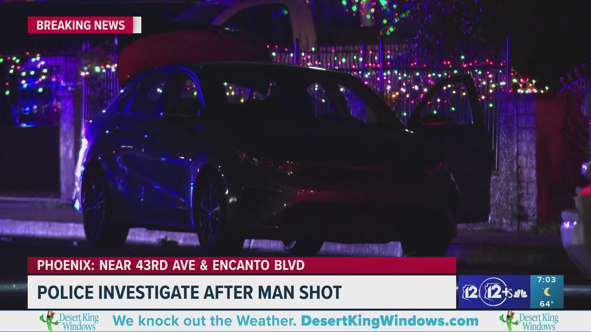 Suspect on the run after man shot in the face in west Phoenix, police say