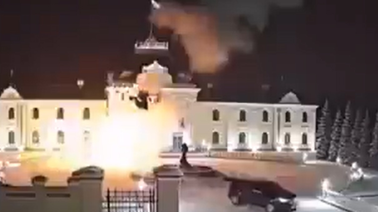 Russia releases chilling video of Ukrainian 'drone strikes' on Putin's home