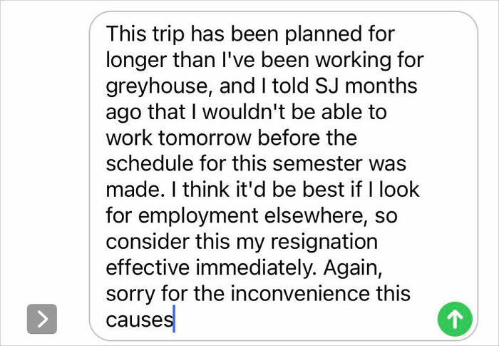 14 screenshots of people’s 'I quit' texts because 'screw that, I ...