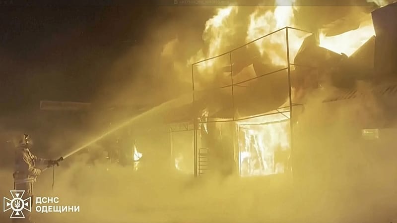 Russia launches massive overnight attack on Ukraine's Odesa, injuring six