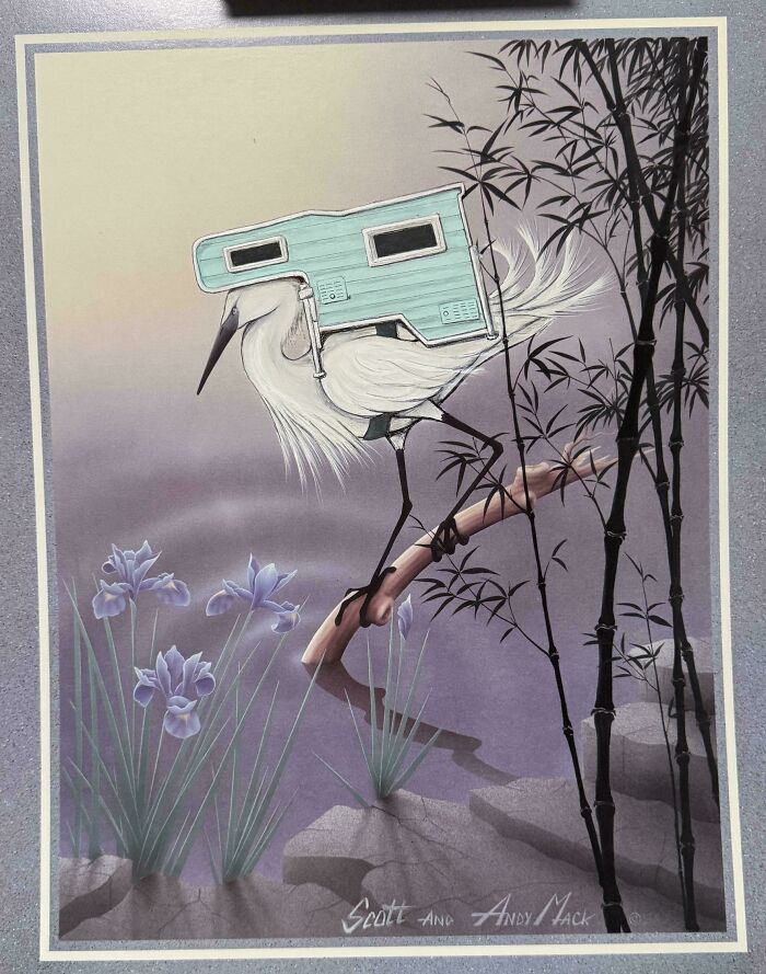 71 Of The Best ‘Repaintings’ Done By People On Old Thrifted Artworks (New Pics)