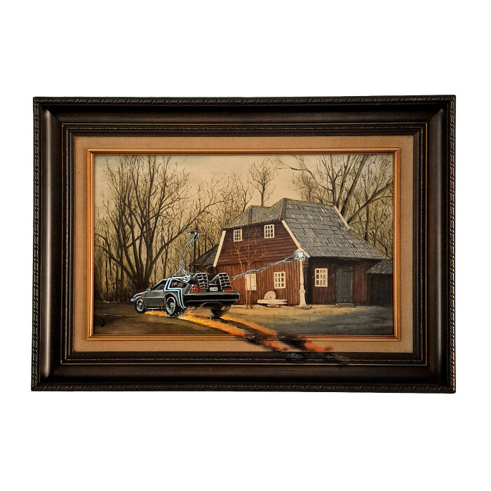 71 Of The Best ‘Repaintings’ Done By People On Old Thrifted Artworks (New Pics)