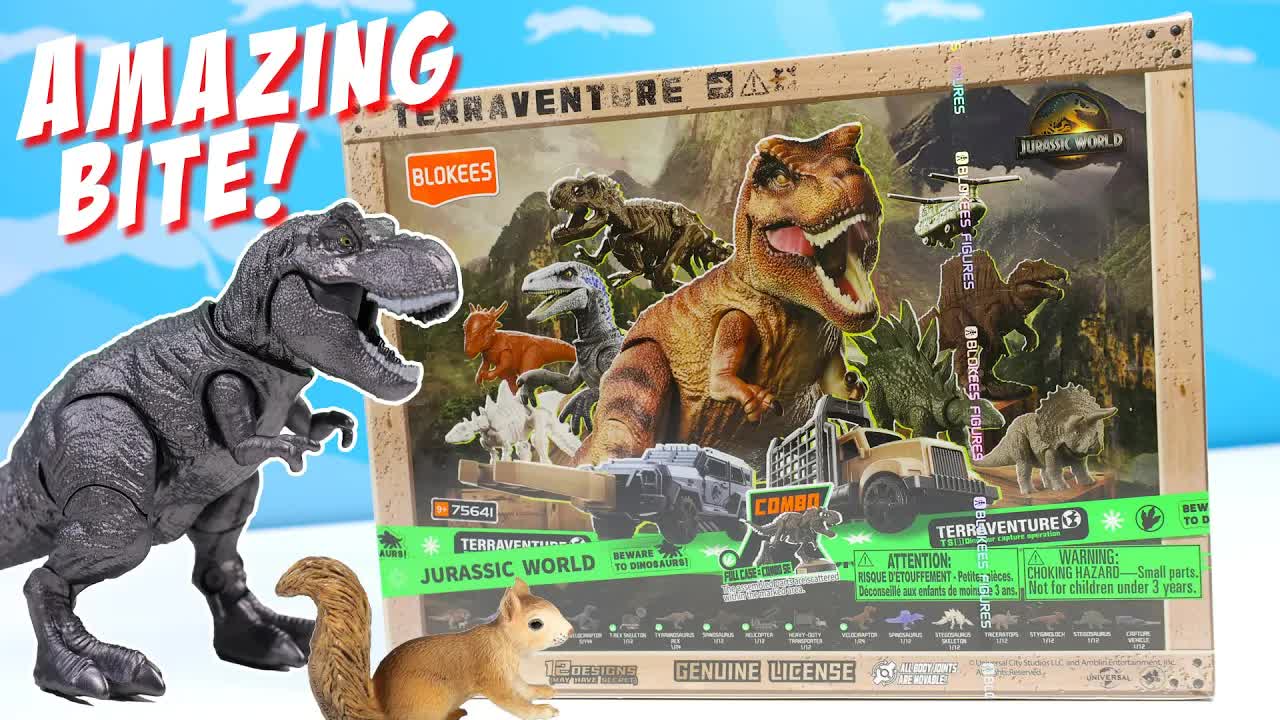 Jurassic World Blokees dinosaurs new Terraventure series review