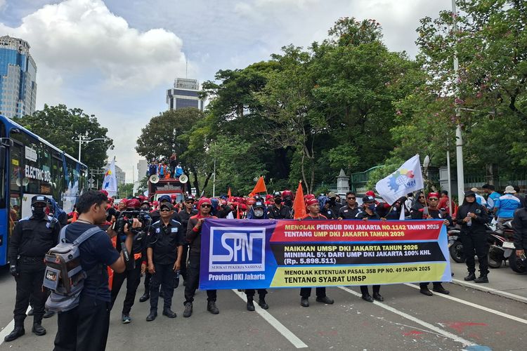 Kaleidoskop 2025: Protes Membanjiri Penetapan UMP Jakarta 2026