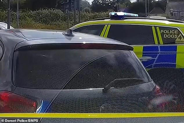 Moment dangerous driver leads police on hair-raising 100mph chase as he ...