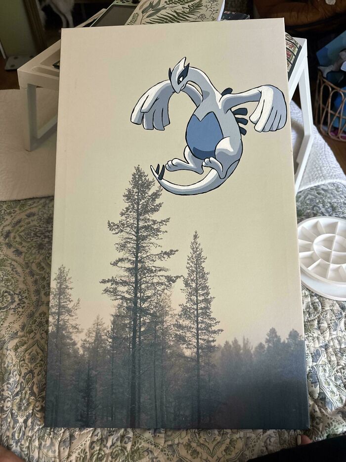 71 Of The Best ‘Repaintings’ Done By People On Old Thrifted Artworks (New Pics)
