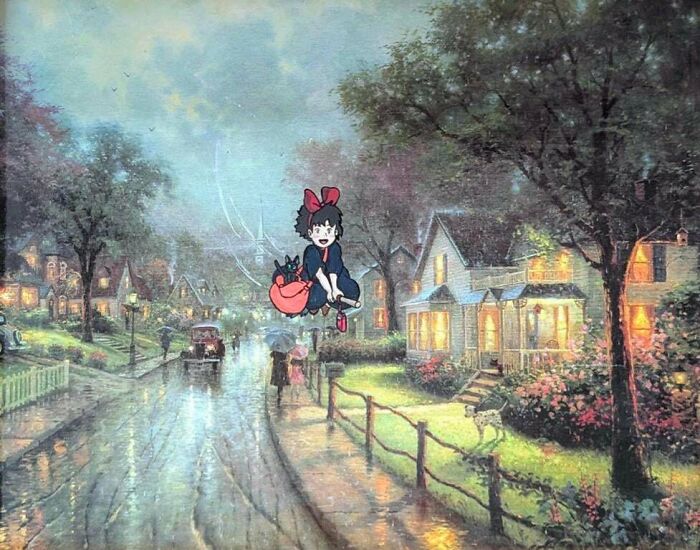 71 Of The Best ‘Repaintings’ Done By People On Old Thrifted Artworks (New Pics)