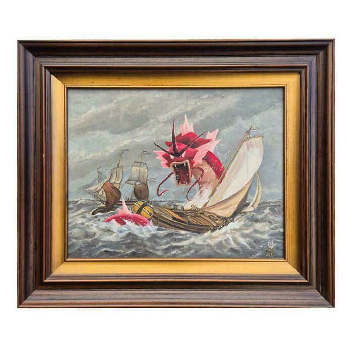 71 Of The Best ‘Repaintings’ Done By People On Old Thrifted Artworks (New Pics)
