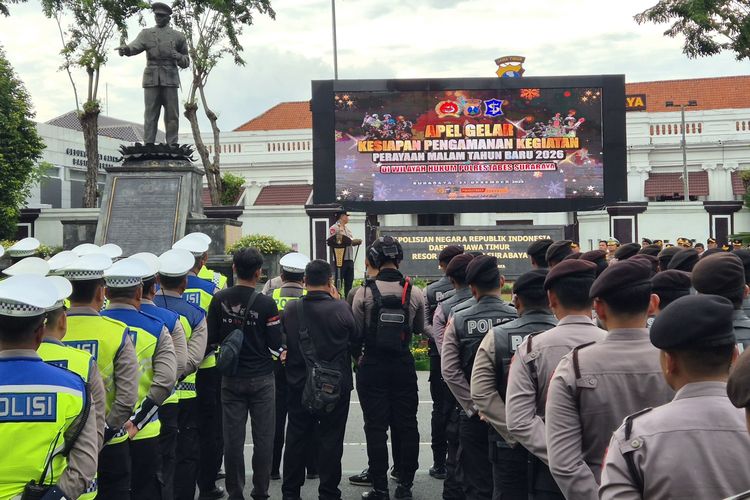 Pengamanan Ketat Tahun Baru 2026 di Surabaya, Polisi Fokus pada Konvoi dan Knalpot Brong