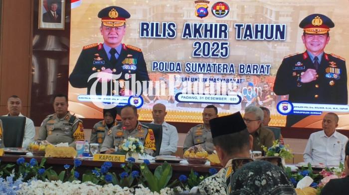 Kenaikan 1 persen kasus kejahatan di Sumbar sepanjang 2025, 11.138 kasus selesai